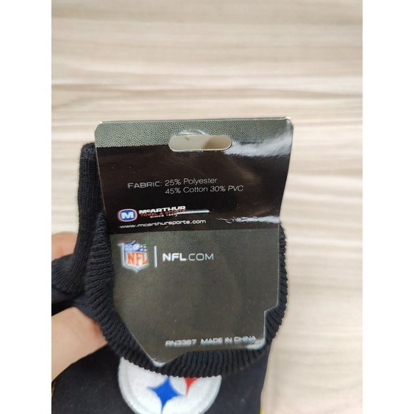 NFL Pittsburgh Steelers Adult Utility Work Garden Gloves Embroidered Logo C29 - Picture 4 of 5